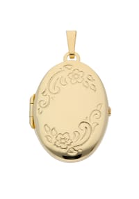 Adelia's - Damen Gold Schmuck 333 Gold Medaillon Anhänger - gold