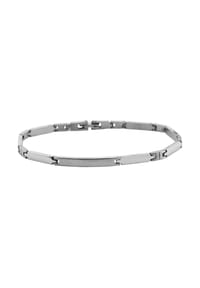 Adelia's Bold Style - Armband – Gliederarmband aus Edelstahl 20 cm - silber