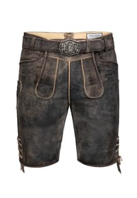 EDELNICE - Kurze Wildbock Lederhose Tom - braun