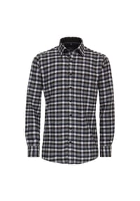 CASAMODA - Herren Freizeithemd kariert Comfort Fit - Dunkelgrün