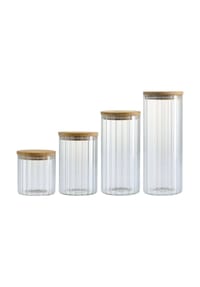 Ritzenhoff & Breker Vorratsgläser-Set Linea 4er Set transparent - LINEA - transparent