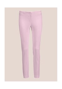 MADELEINE - Schlanke Stretch-Hose mit Vichy-Karo - bleu