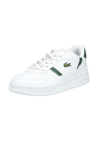 LACOSTE - Lederimitat Sneaker - Weiß/Grün