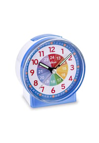 Atlanta by PARAGON - Kinderwecker ohne Ticken mit Lernzifferblatt & Licht  - 2126/5 Blau - Blau