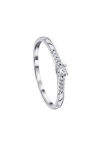 ONE ELEMENT Timeless Diamonds - 0.1 ct Diamant Brillant Memoire - silber