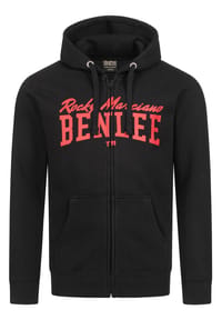 BENLEE™ - Herren Kapuzensweatjacke mit Reißverschluss normale Passform VITALINO - Black/Red