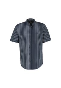 LERROS - Gestreiftes Hemd mit Stehkragen - CLASSIC NAVY