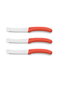 kuppels 3-tlg. Frühstücksmesser Set - Solingen - rot