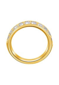 ONE ELEMENT Timeless Diamonds - 0.1 ct Diamant Brillant Memoire Ring - gold