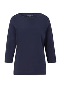 GALERIA - Shirt "Anja", 3/4-Arm, U-Boot-Ausschnitt, für Damen - BLACK