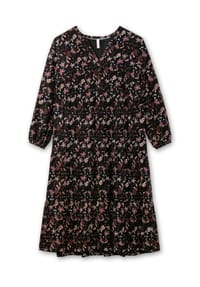 sheego - Maxikleid - schwarz bedruckt