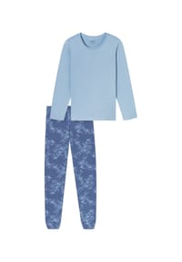 uncover by SCHIESSER - Schlafanzug Nightwear - Hellblau