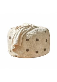 LOBERON - Pouf Thivalie creme/braun - creme/braun