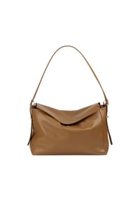 DuDu - Schultertasche Leder 30 cm - brown