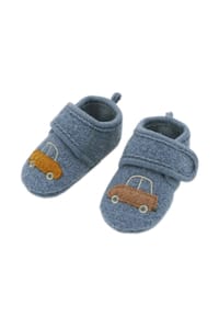 maximo® - Lauflernschuhe "Auto" Anti-Rutsch-Sohle, Klettverschluß - denim