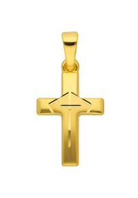 Adelia's - Damen Gold Schmuck 333 Gold Kreuz Anhänger - gold