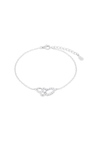 amor - Armband für Damen, 925 Sterling Silber, Zirkonia synth. | Herz - Silber