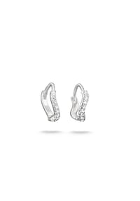 Thomas Sabo - Creolen mit weißem Zirkonia - silberfarben