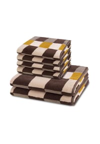 ROSS® 4 X Handtuch 2 X Duschtuch im Set Three Stars - Three Stars - Anthrazit