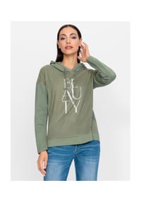 heine - Kapuzen-Shirt - khaki