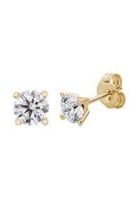 LYOMI - Ohrstecker 585/- Gold 2 Diamant Lab Grown 1,00ct. - gelb