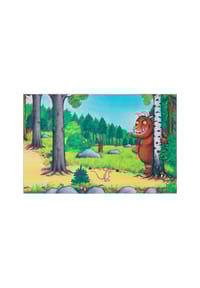 DER GRÜFFELO® - Kinderteppich Mouselo - Grüffelo Teppich, Kurzflor mit hohem Baumwollanteil - multicolor