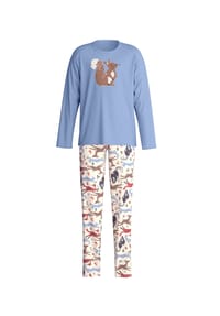 CALIDA - Kinder Pyjama Kids Forest - hydrangea blue