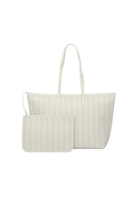 LACOSTE - Monogram Monogram Zely Shopper Tasche 37 cm - mono bone white taupe