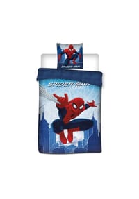 MARVEL - Spiderman Bettwäsche-Set Bettbezug 140 cm x 200 cm Kopfkissenbezugs - Blau 140 CM x 200 CM
