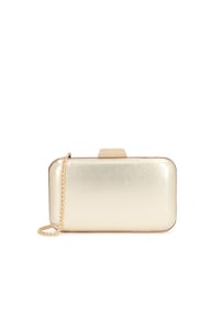 kazar - Elegante Clutch-Tasche mit abknöpfbarer Kette - Gold