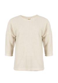 ROADSIGN® australia - Damen Shirt Grace aus Ajourstrick mit 3/4 Arm - beige