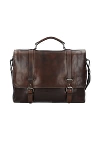 Heyden ROMA - Aktenmappe, Leder, Laptopfach, für Herren - 3 BRAUN