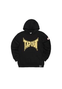 TAPOUT® - Herren Kapuzensweatshirt normale Passform POWAY - Black/Gold