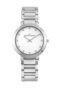 JACQUES LEMANS MILANO - Damenuhr "1-1842.1M" - SILBER