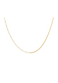 caї - Damen Kette "Mixed Chain", 925er Silber - GELBGOLD