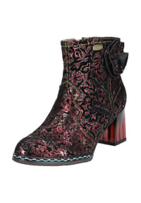LAURA VITA® - Leder/Textil Stiefelette - Rot
