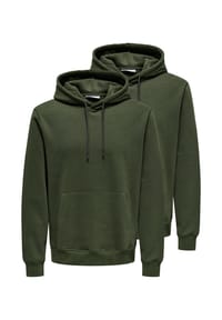 ONLY & SONS - Sweatshirt / Hoodie 2er Pack Connor - Beige / creme