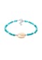 Nenalina Armband Kauri Muschel Howlith Kugel Bunt Strand 925 Silber Bild 1