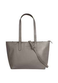 bruno banani - Shopper Echt Leder - grau
