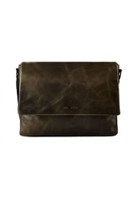 GREEN BURRY Newport - Newport Messenger Leder 35 cm - british green