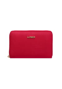 L.CREDI POEMA - Brieftasche, Emblem, RFID-Schutz, für Damen - ROT