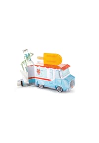 DONKEY - Faltbare Geschenkbox Gift Food Truck, Blau, 18.2 x 7.5 x 16 cm - 