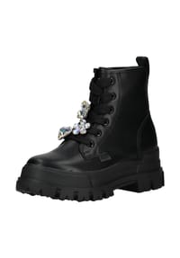 Buffalo - Lederimitat Stiefelette - Schwarz
