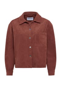 MANGUUN - Cordhemd, Klappkragen für Damen - 3 BURNT ORANGE