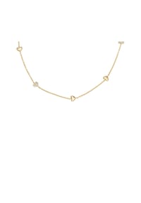 FOSSIL SUTTON - Fossil Damen Sutton Heartbeat goldfarbene Messing-Station-Halskette, JA7298710 - GOLD