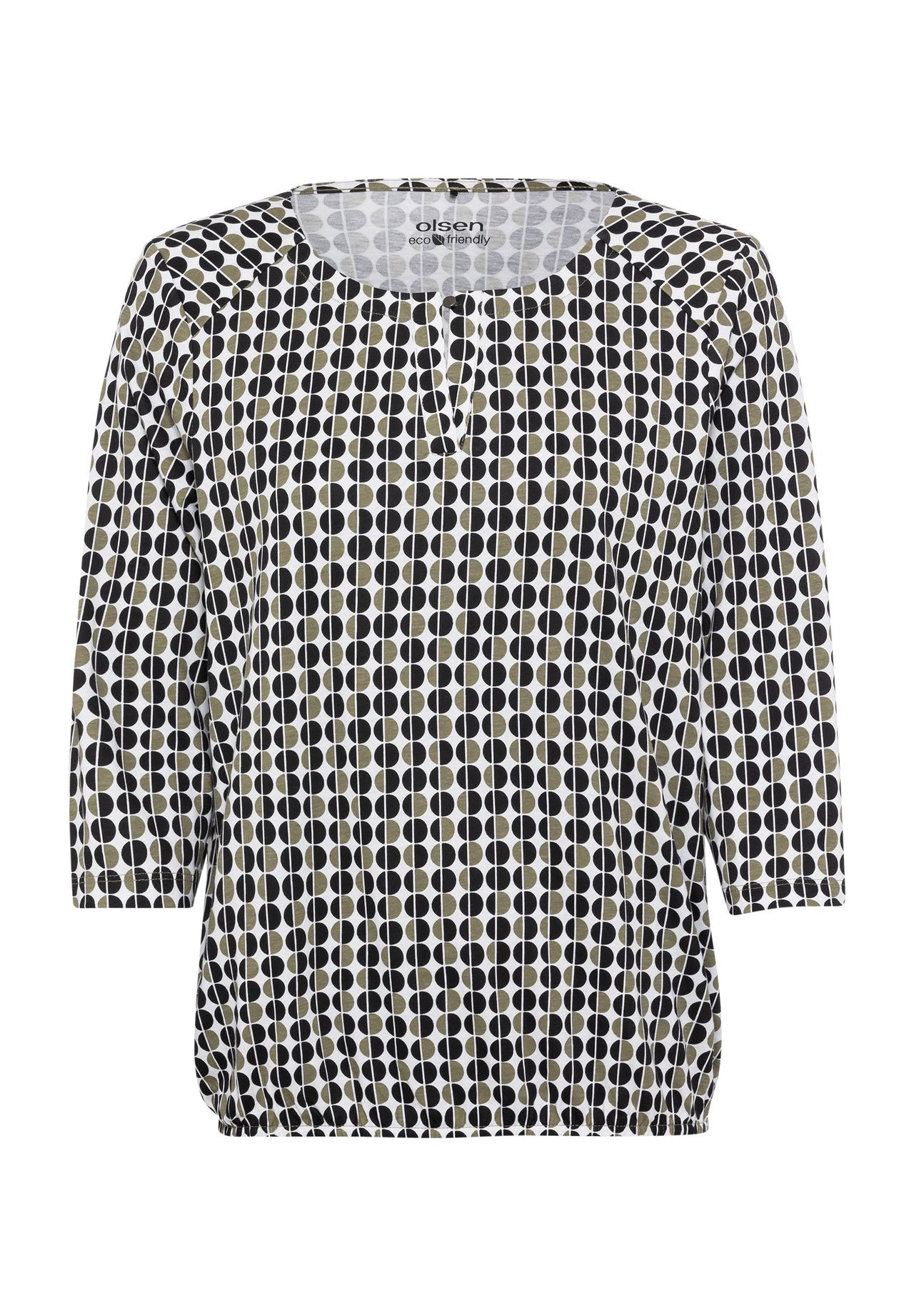 olsen T-Shirt, 3/4-Arm, Split-Neck, für Damen | GALERIA