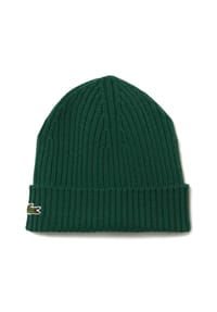 LACOSTE - Unisex Mütze - Strickmütze, Beanie, Wolle, Logo-Patch, One Size - 240 RED