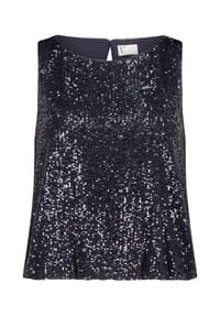 Vera Mont - Pailletten-Top im Glitzer-Look - Night Sky
