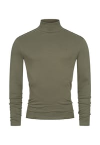 INDICODE - Langarmshirt Rollkragen Eagon - Army