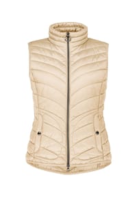 BETTY BARCLAY - Steppweste mit Stehkragen - Beige